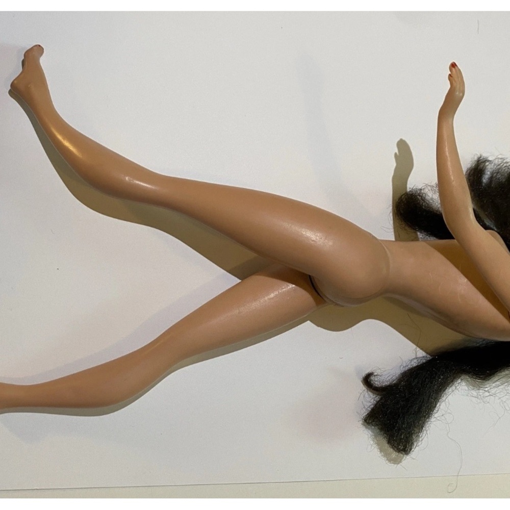 Vintage #4 Ponytail Barbie Brunette Blue Eyes 850 Vinyl Carry Case Swimsuit Lot - Picture 11 of 14